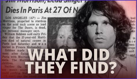 Jim Morrison's Death Photo Decoded