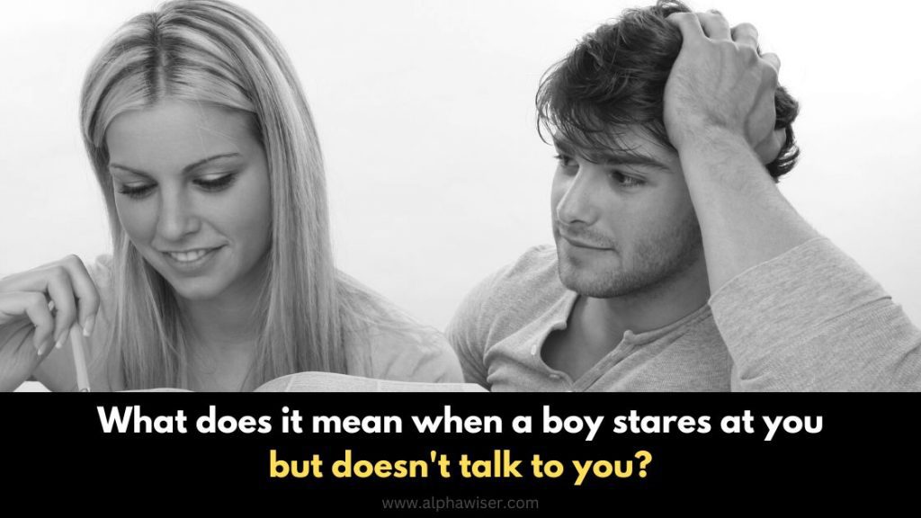 when a guy stares at you what is he thinking?