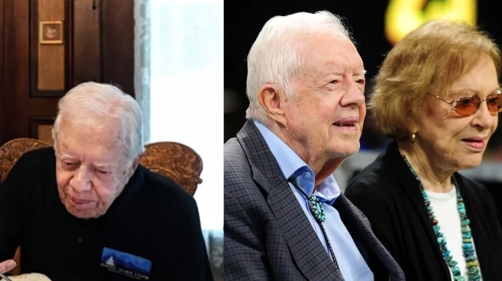 The former president Jimmy Carter lives in a house worth $210,000 and shops at the local Dollar General