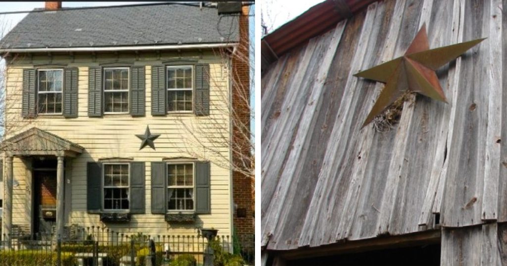 If you see a house or barn with a star on it, this is what it means
