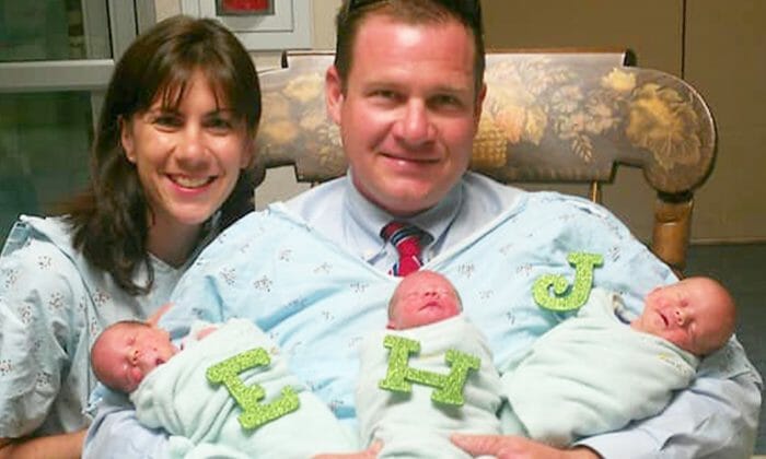 Desperate couple adopts triplets – then doctor tells them about the ’new’ sonogram