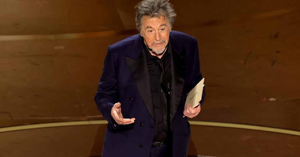 Al Pacino slip up at the Oscars labeled biggest mistake since ‘La La Land’ mixup